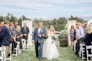 bride walking down the aisle, wedding ceremony, outdoor wedding ceremony photos, outdoor wedding ceremony inspiration