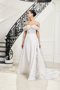 CWeddingsMag.com, Kelly Faetanini Spring 2024 wedding gown collection, bridal fashions, wedding gown inspirations, Rowen gown
