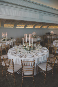 modern and romantic wedding centerpieces at Park Chateau