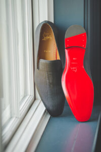 Christian Louboutin red bottom loafer shoes