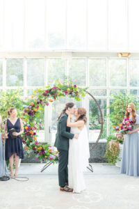 wedding ceremony in The Madison Hotel greenhouse, Alexa Lynn Photography, Contemporary Weddings Magazine