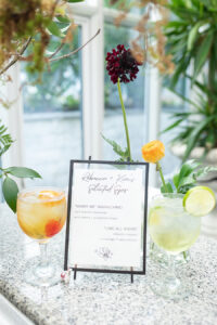 signature drinks, signature drinks sign, Alexa Lynn Photography, Contemporary Weddings Magazine