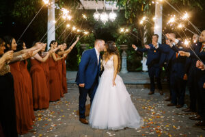 sparkler exit at Nanina's In The Park